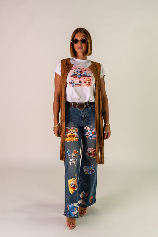 GILET MILLE FRANGE