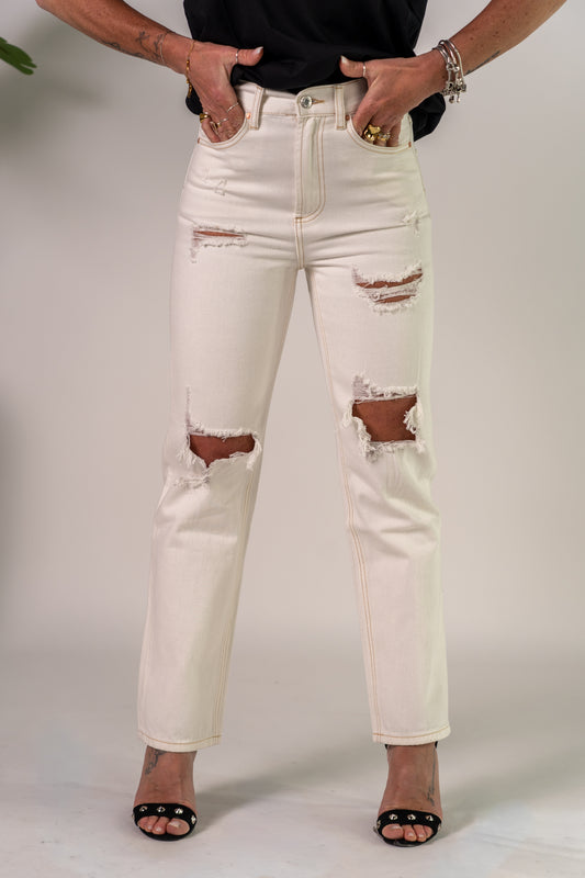 JEANS BURRO CON STRAPPI!