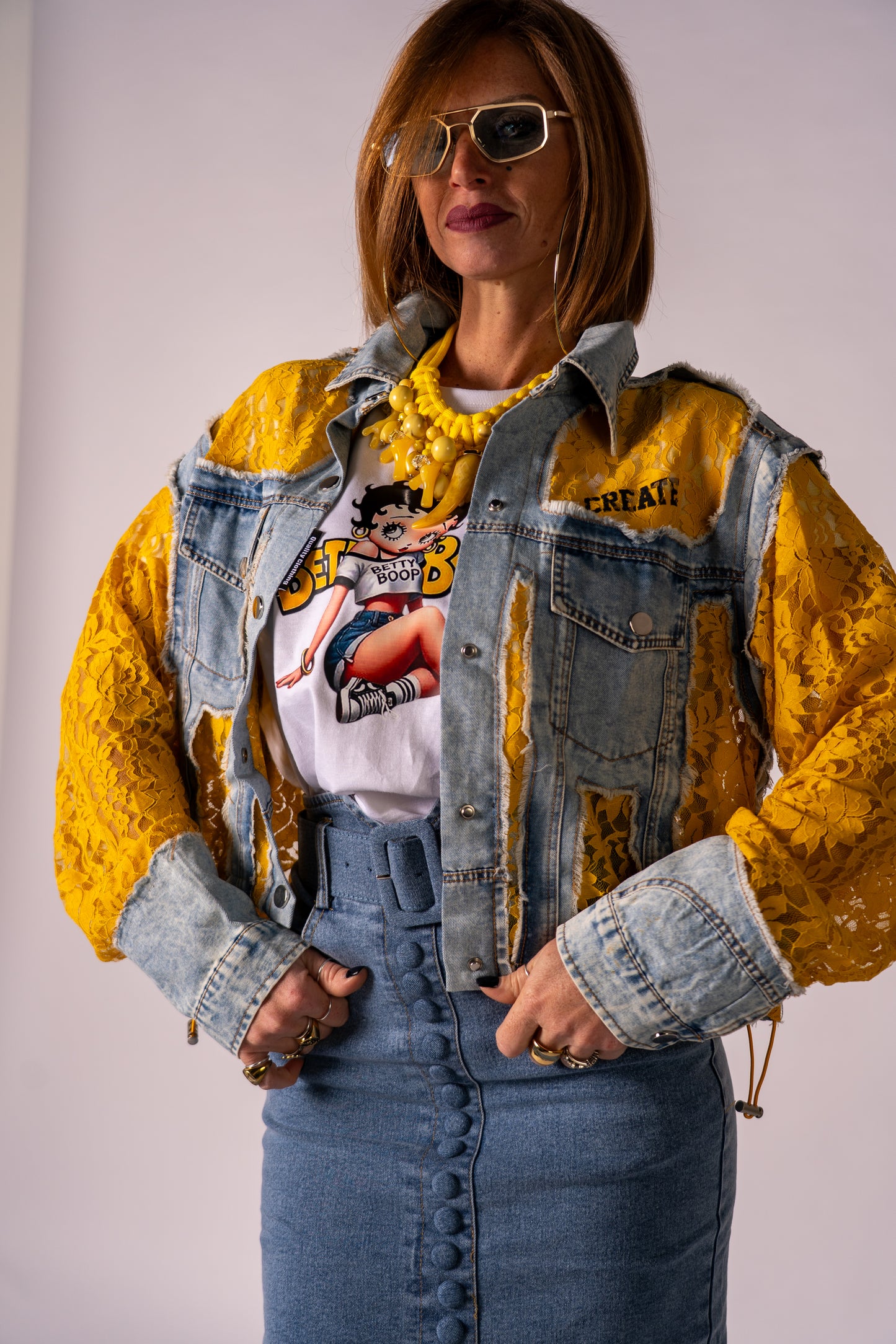 JACKET MERLETTO YELLOW!