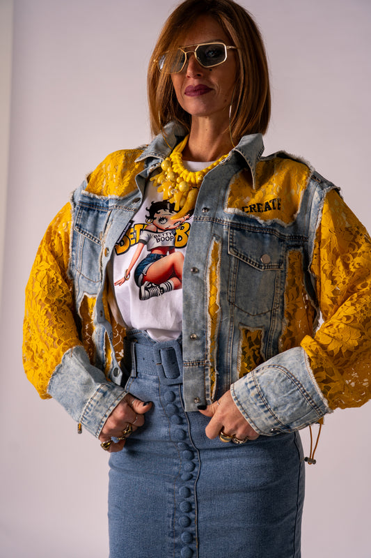 JACKET MERLETTO YELLOW!