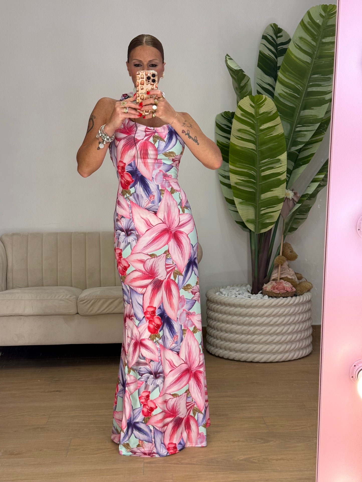 ABITO FLOWER PINK