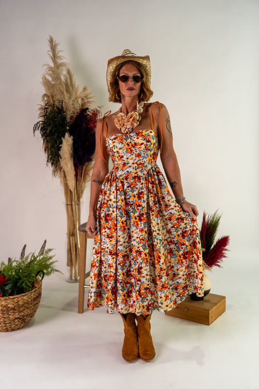 ABITO FLOWER ORANGE