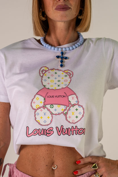 T-SHIRT TEDDY LV PINK🩷