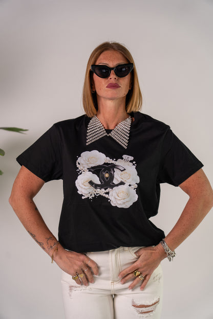 T-SHIRT FLOWER C🖤NEL!