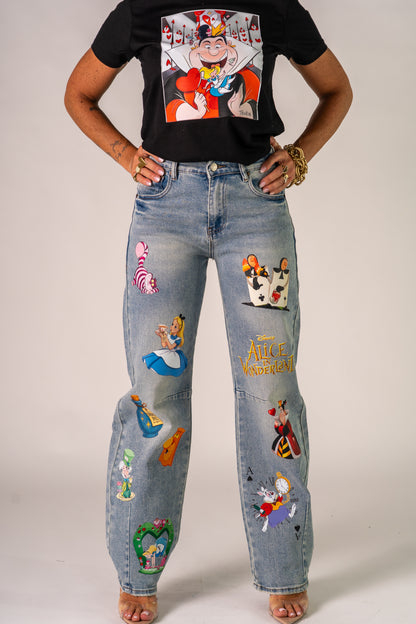JEANS ALICE IN WONDERLAND🍰🍭