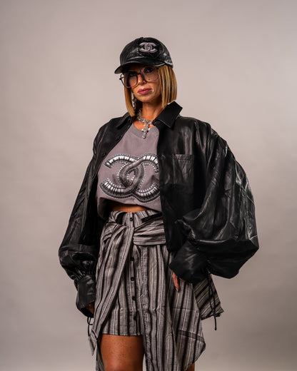 LA CAMICIA DI ECOPELLE SBUFFOSA🖤