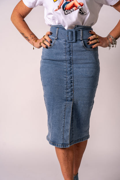 GONNA IN DENIM BOTTONCINI!