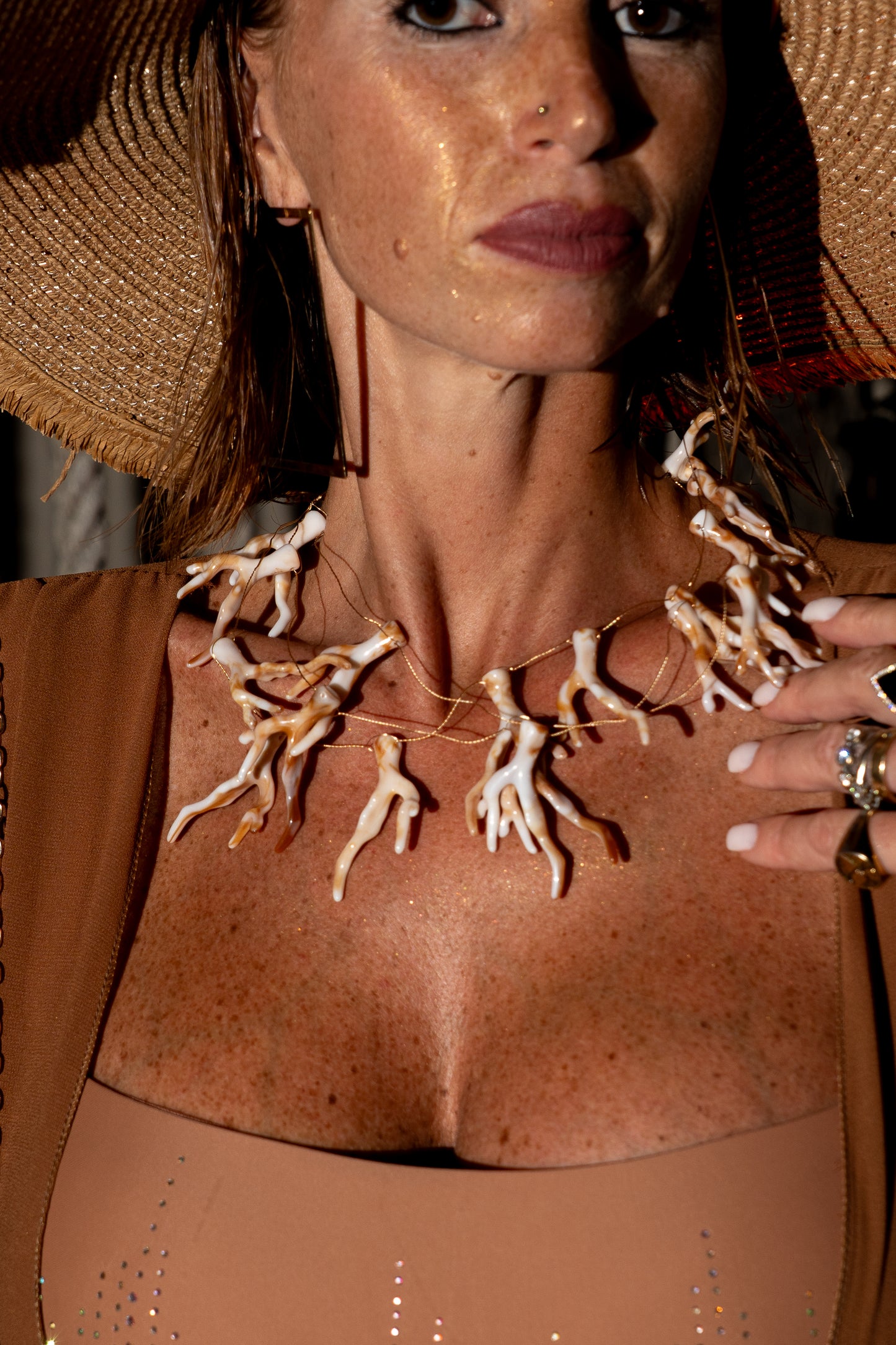 COLLANA FILO CORALLO!