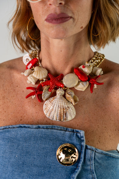 COLLANA SHELL & STARFISH