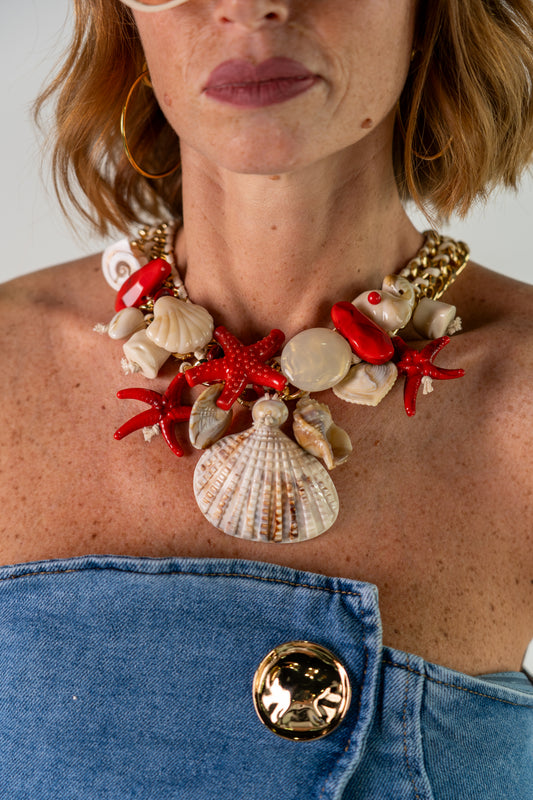 COLLANA SHELL & STARFISH