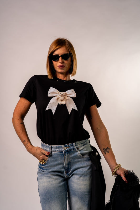 T-SHIRT TEDDY FIOCCO 🎀 🐻!
