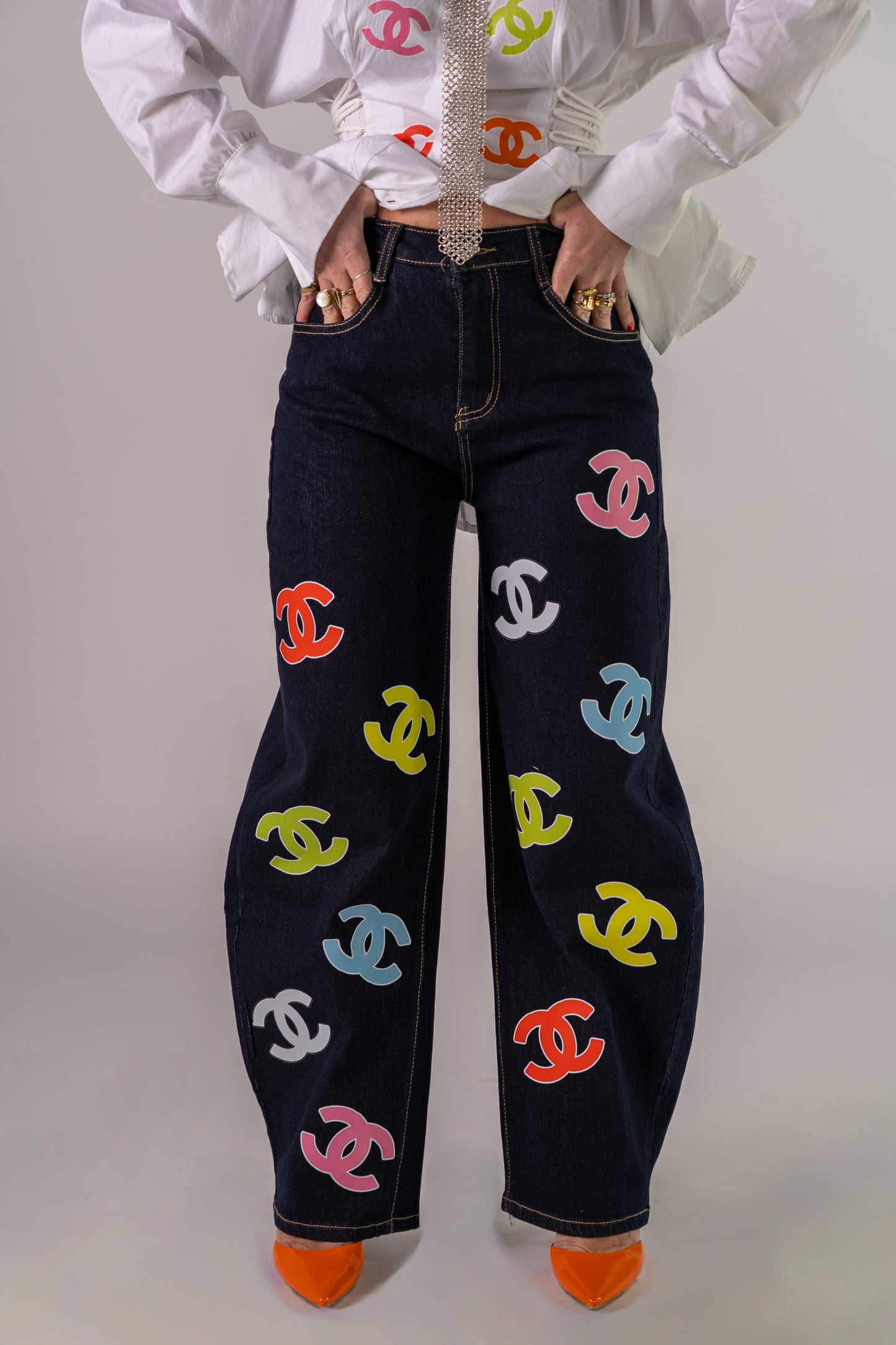 JEANS MULTICOLOR C🧡NEL!