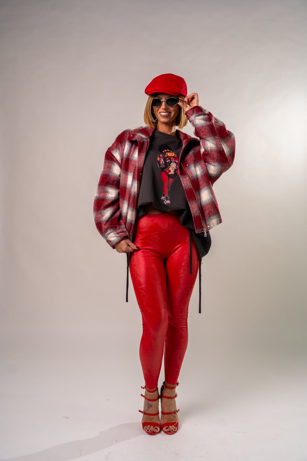 IL BOMBER QUADRI RED!