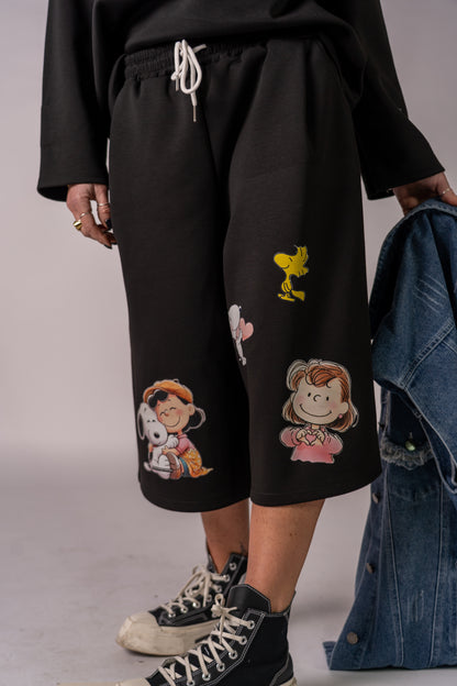 COORDINATO BLACK SNOOPY & FRIENDS 🖤!