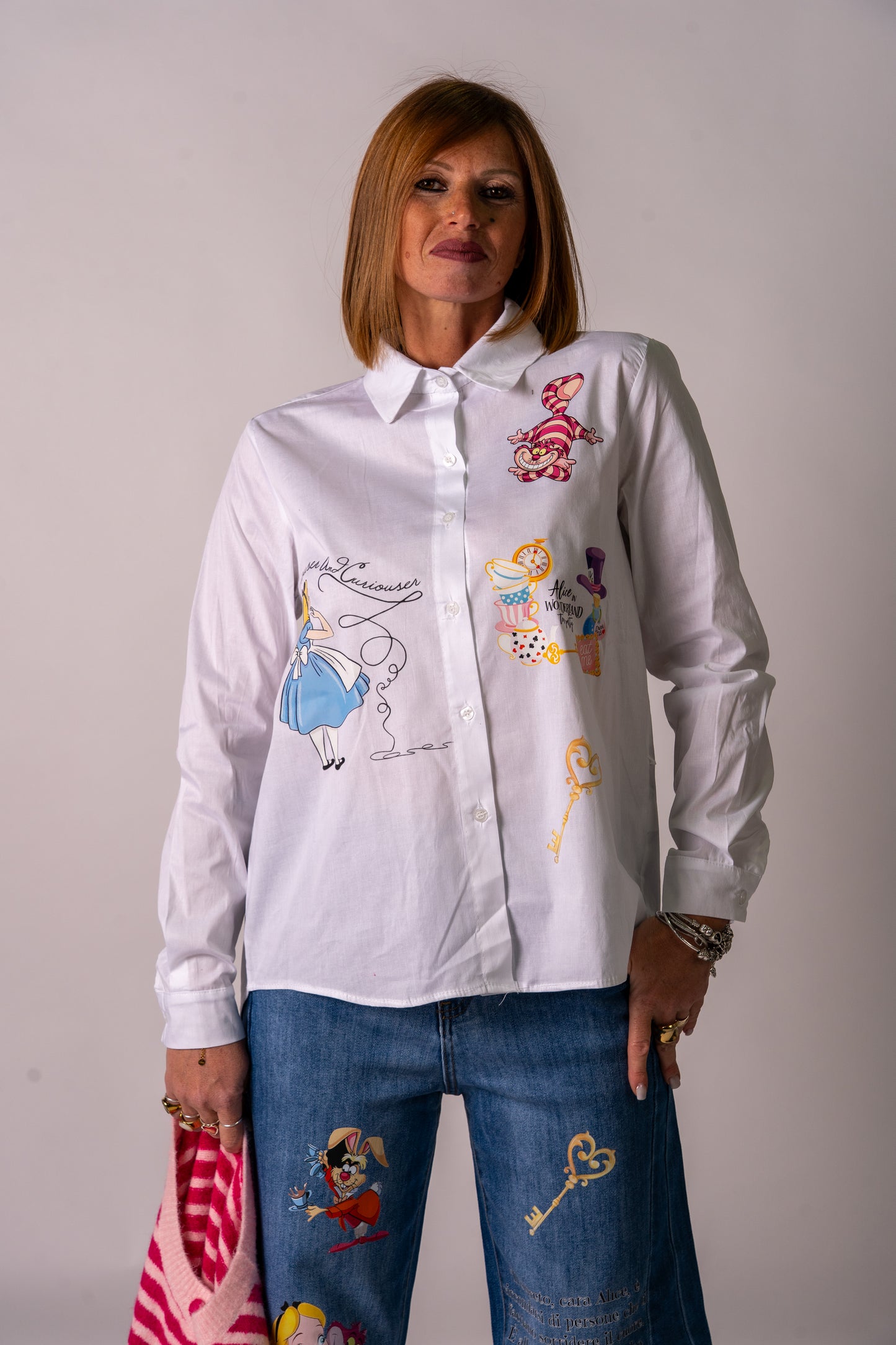 CAMICIA ALICE IN WONDERLAND!