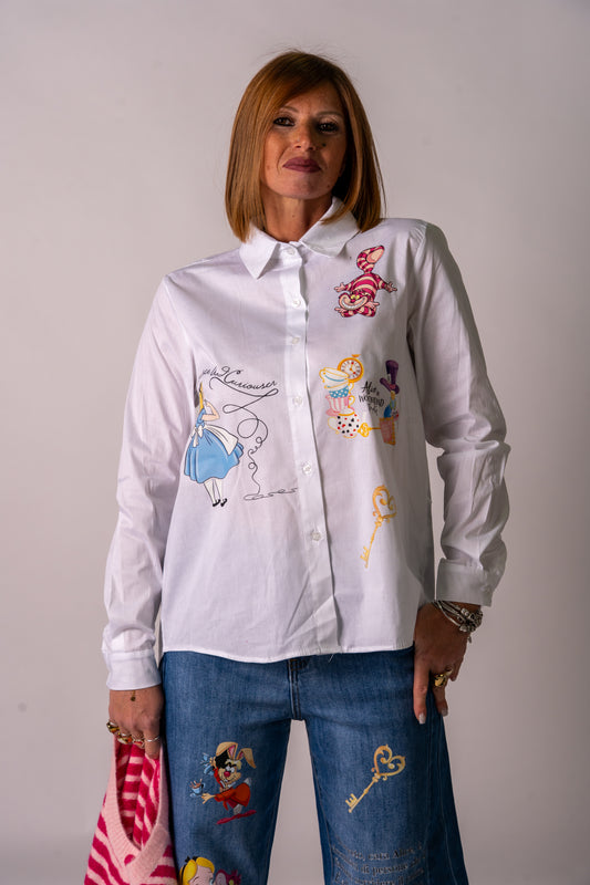 CAMICIA ALICE IN WONDERLAND!
