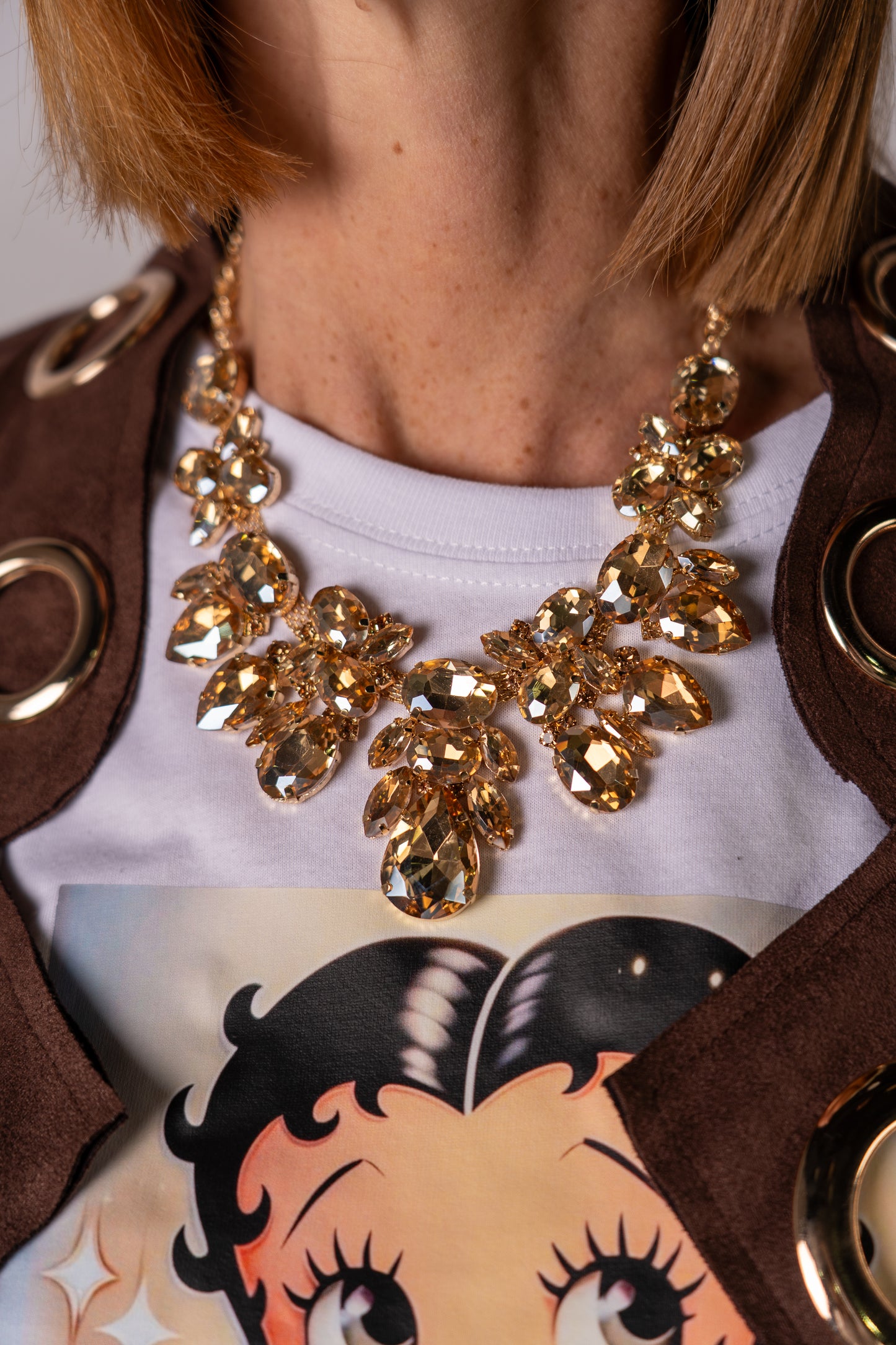 COLLANA & ORECCHINI CHAMPAGNE!