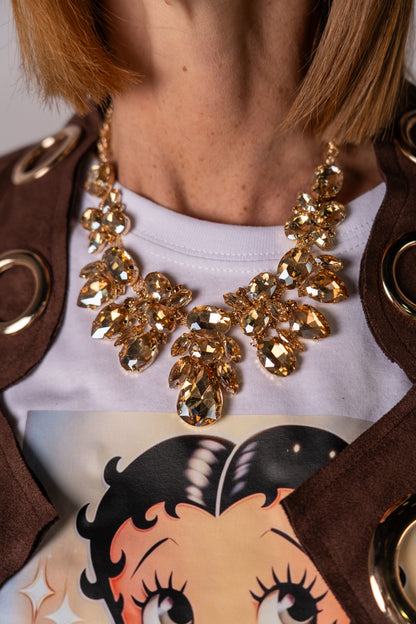 COLLANA & ORECCHINI CHAMPAGNE!