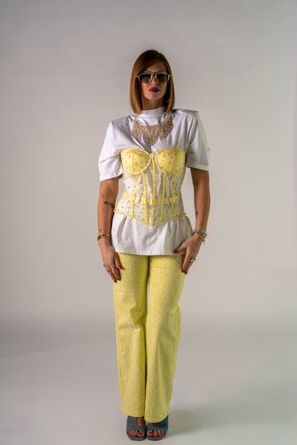 JEANS ANIMALIER YELLOW!