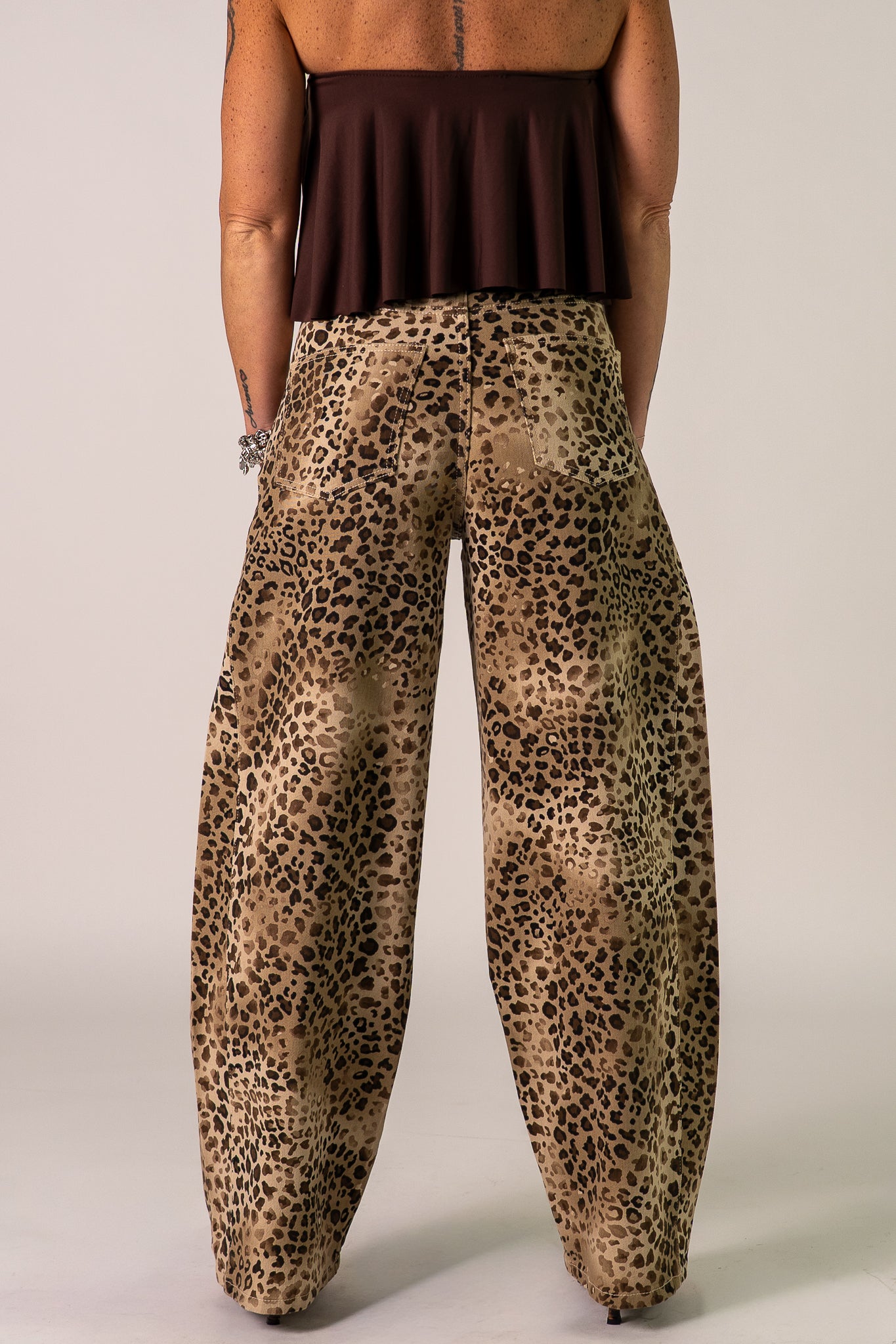 JEANS MINNIE ANIMALIER🤎
