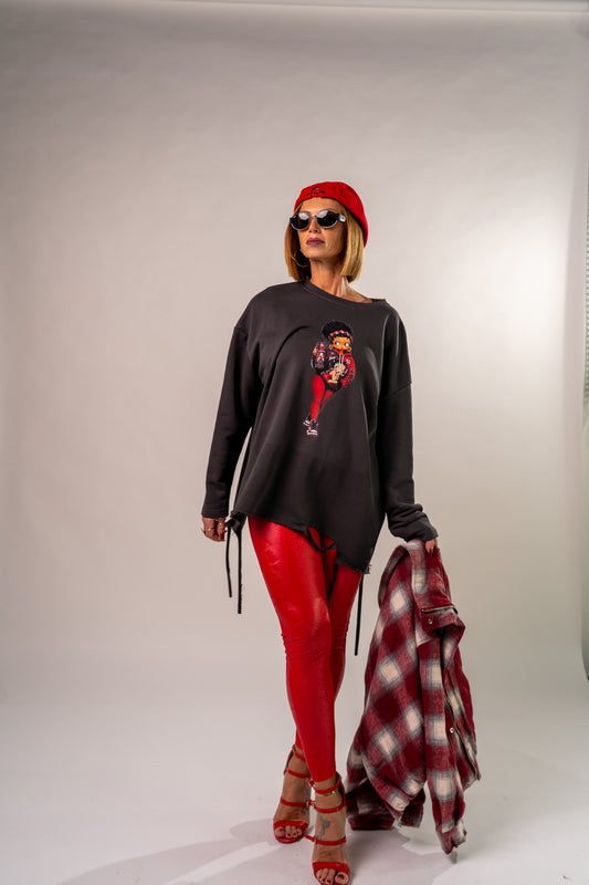 FELPA SFRANGIATA BETTY CURVY!