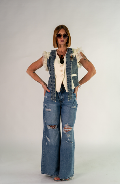 GILET DENIM X METÀ!