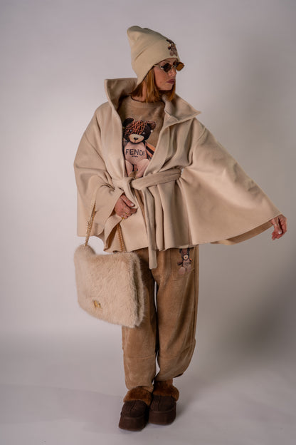 MANTELLA TEDDY FENDI CHIC!🧸