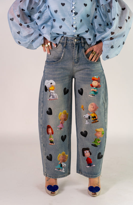 JEANS SNOOPY E I SUOI AMICI🖤