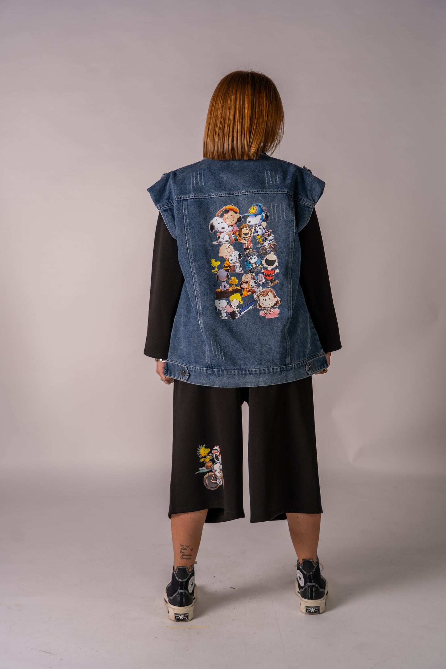 GILET DENIM SNOOPY & FRIENDS🖤!