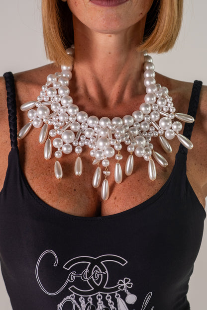 COLLANA PERLE PENDENTI
