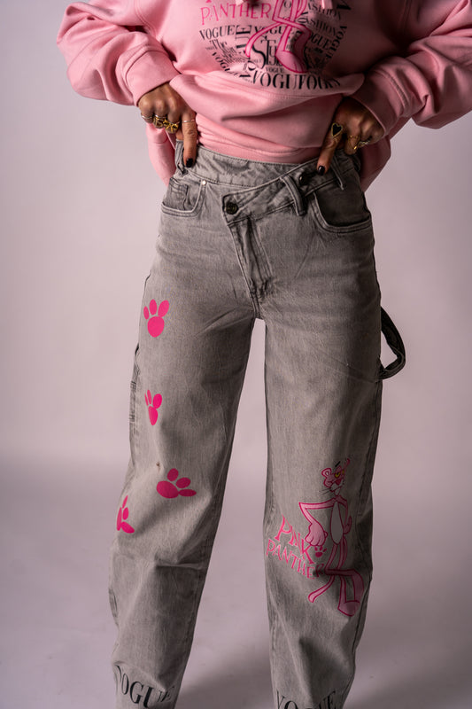 JEANS PINK PANTHER VOGUE!
