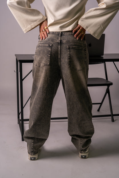 JEANS STRASS GREY!