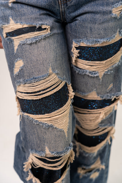 JEANS STRATCH E STRASS!