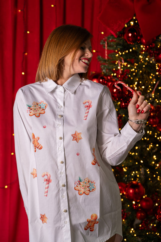 CAMICIA MARZAPANE IN LOVE🩷