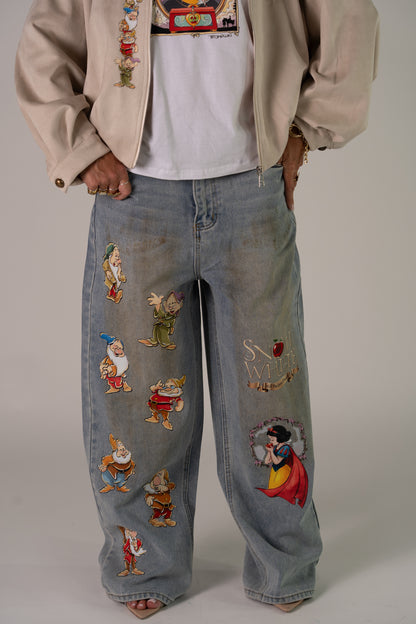 JEANS SNOW🍎WHITE💛