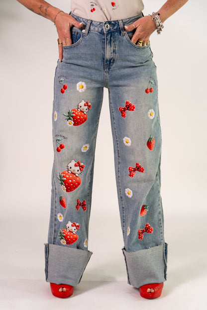 JEANS KITTY 🍒🍓!