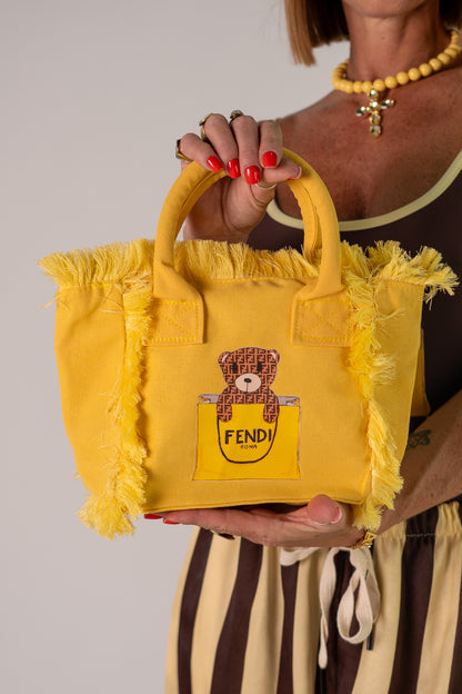 BORSA SMALL TEDDY YELLOW!
