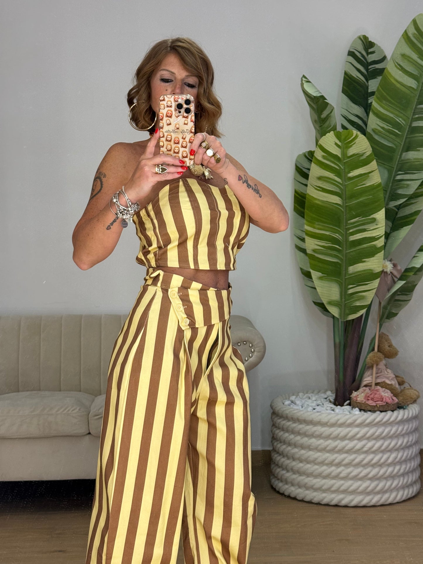 COORDINATO YELLOW & BROWN!