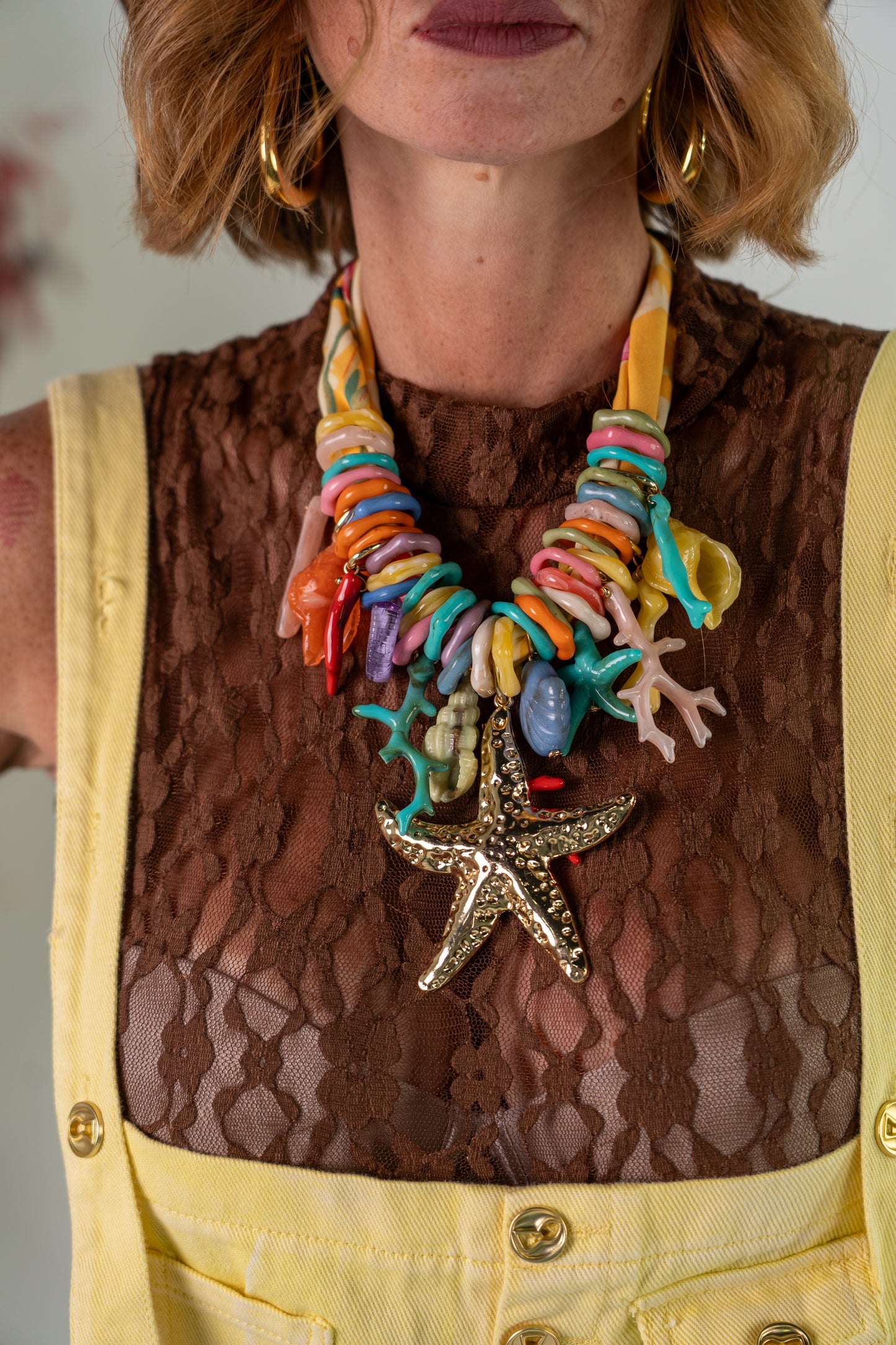 COLLANA STARFISH IN YELLOW