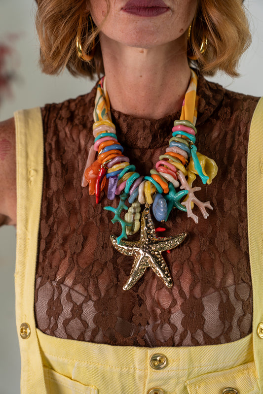 COLLANA STARFISH IN YELLOW