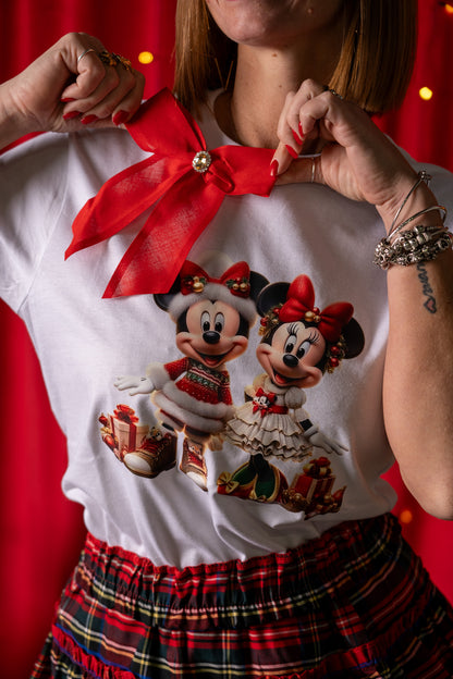 T-SHIRT MINNIE & MICKEY NOËL🎄