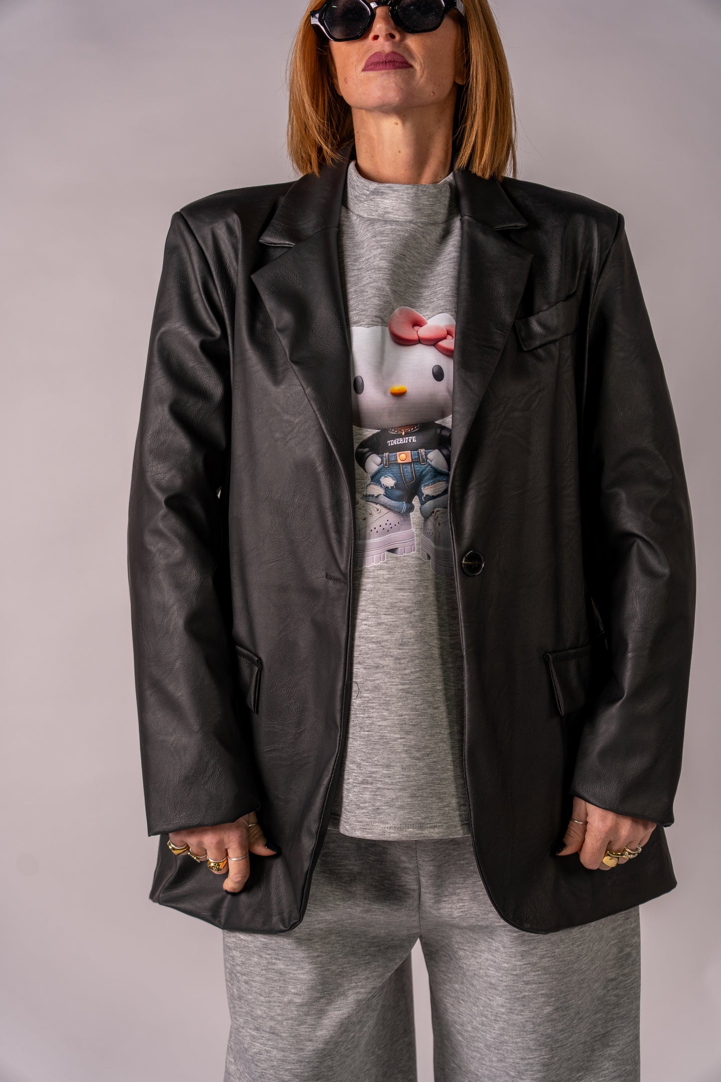 BLAZER BLACK KITTY FASHION!