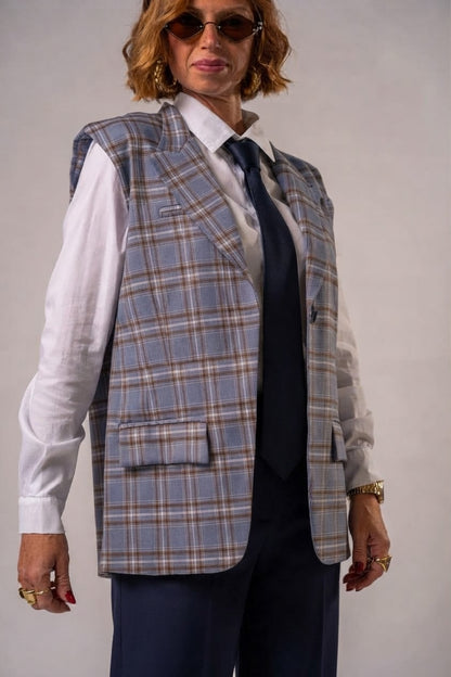 GILET QUADRETTOSO CIELO!