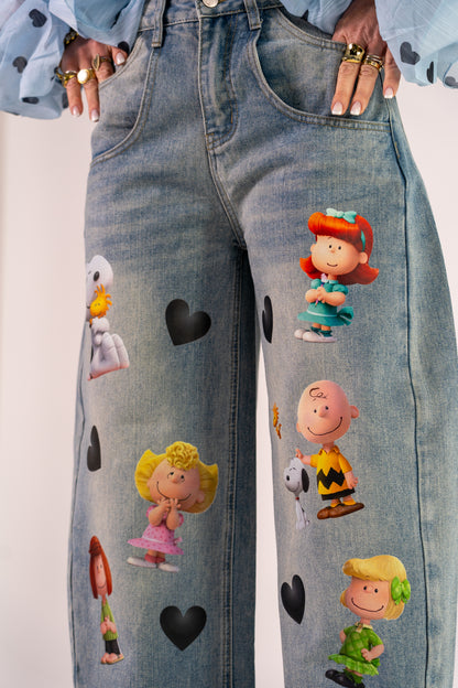 JEANS SNOOPY E I SUOI AMICI🖤