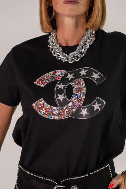 T-SHIRT BLACK STAR⭐️