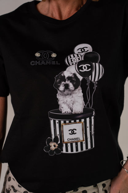 T-SHIRT DOG PALLONCINI C🖤NEL!