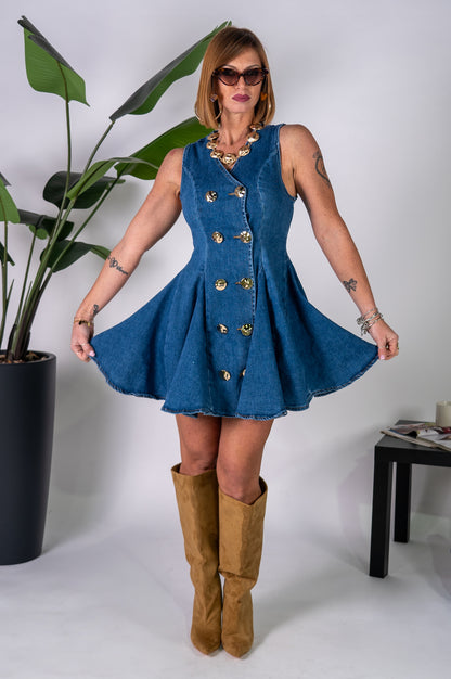 ABITINO DENIM GOLD BOTTOM!