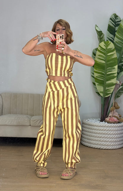 COORDINATO YELLOW & BROWN!