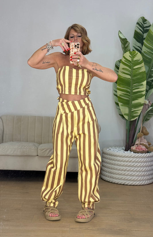 COORDINATO YELLOW & BROWN!
