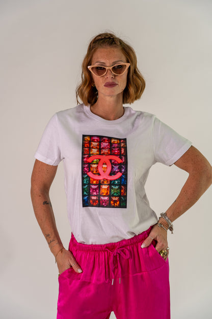T-SHIRT SWAROVSKI C🩷NEL!